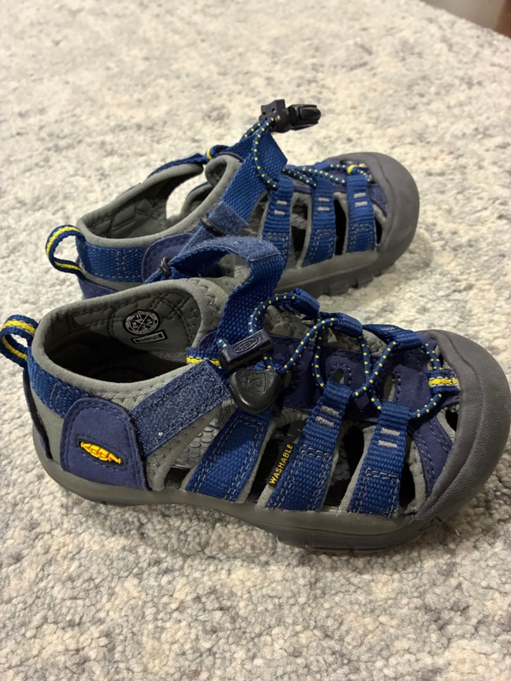 Keen Kids Blue and Gray Closed-Toe Outdoor Sandals